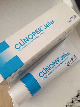 (BPO + Clin) Gel chấm mụn Clinoper 1% + 5% Jel 25g