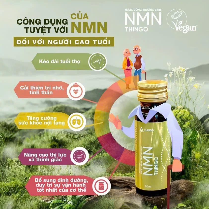 NƯỚC UỐNG NMN THINGO ( 100% chính hãng ) (hộp 10 chai)