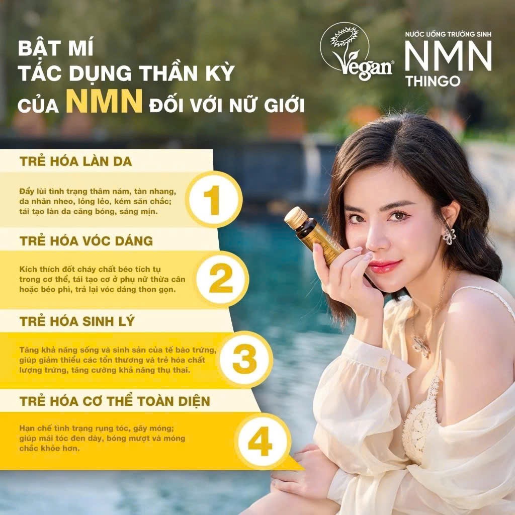 NƯỚC UỐNG NMN THINGO ( 100% chính hãng ) (hộp 10 chai)