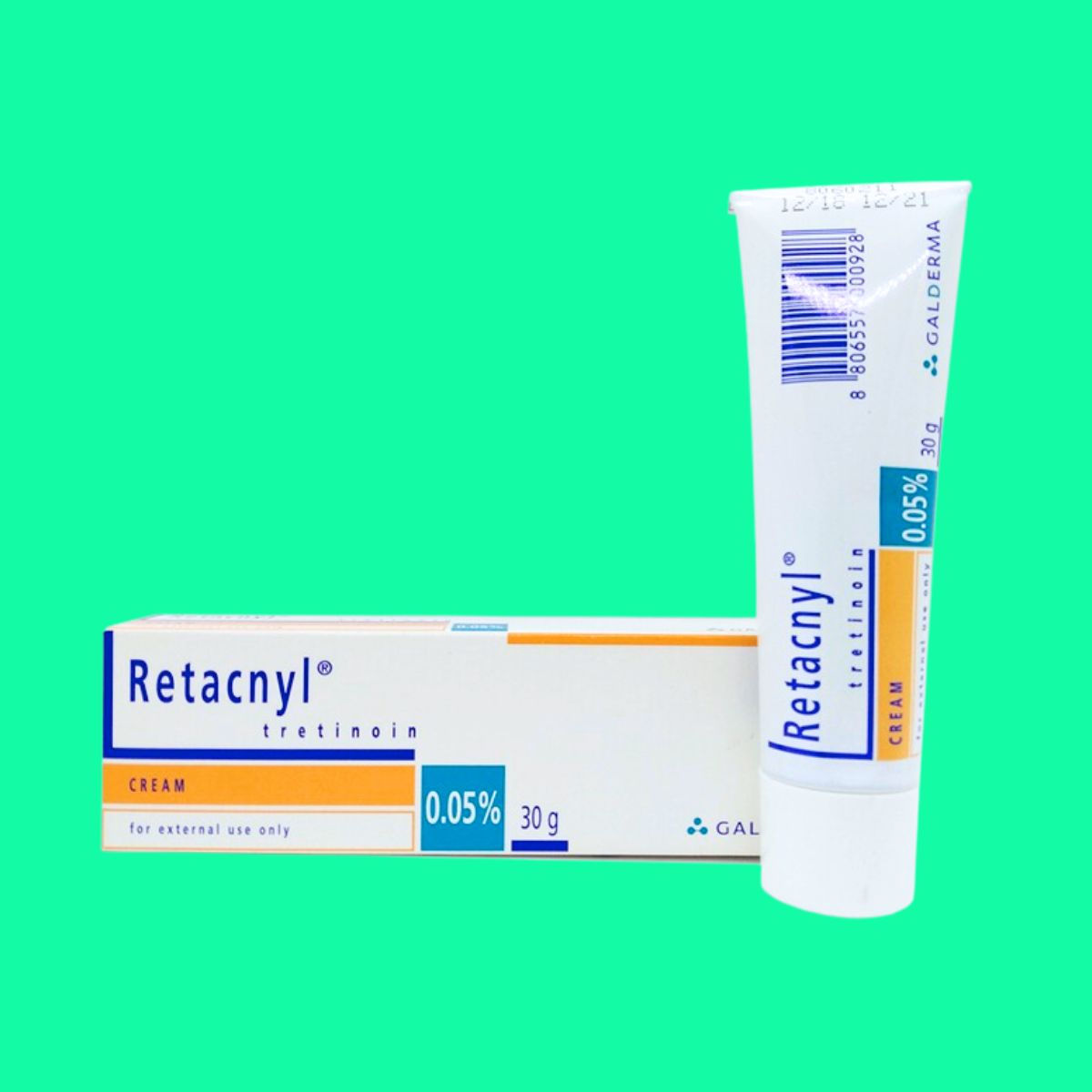 Retacnyl tretinoin 0.025/0.05 30g Galderma – Giảm mụn và trẻ hóa da